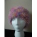 Hand knitted fuzzy & soft beanie/hat  disco pink multi tones  eb-91760659